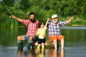 people fishing